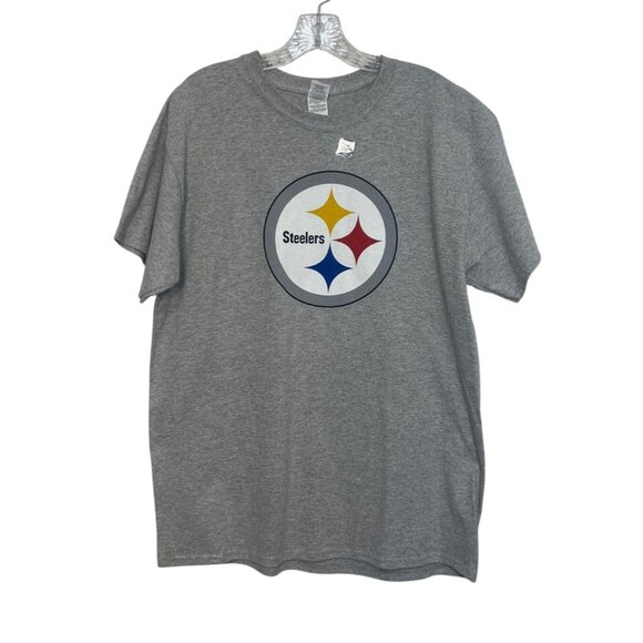 Pittsburgh Steelers Bud Light Tshirt Mens Large Gray NFL Merchandise Fanwear - Picture 1 of 9